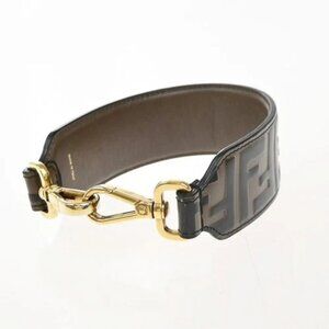 FENDI Logo Zucca Mini Strap You Bag Shoulder Strap Leather Brown GHW 61RF986